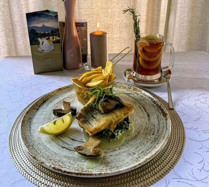 SANDACZ SMAŻONY LUB PIECZONY Z BOROWIKAMI