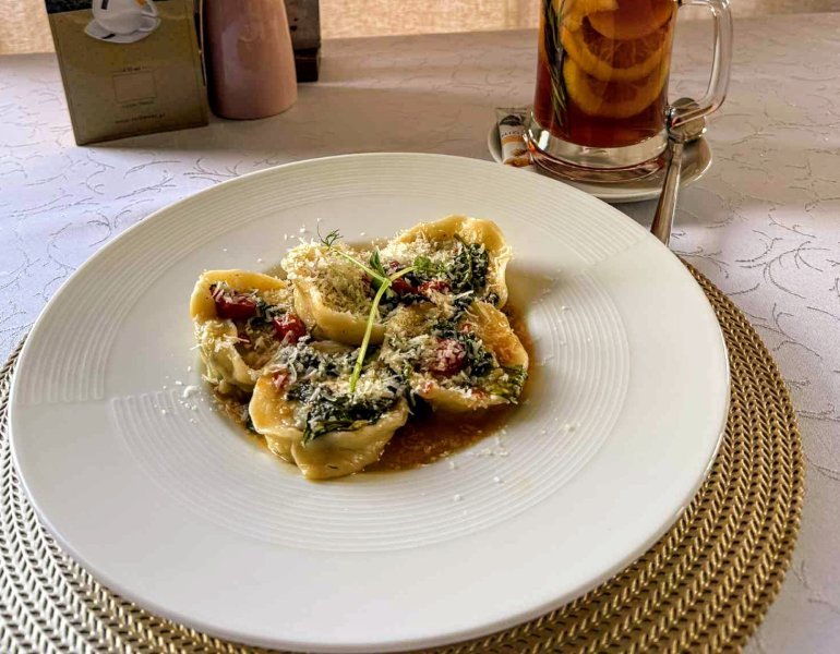 Pierogi ze szpinakiem